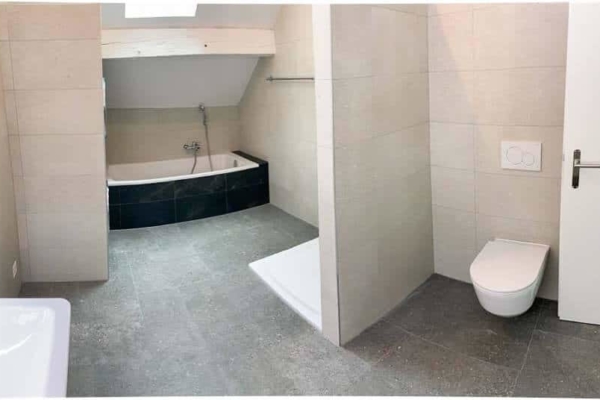 Rénovation appartement salle de bains, douche italienne, carrelage et sanitaire, Lausanne, Vaud